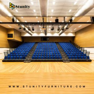 Foldable Audience Bleachers Telescopic Bleacher Seating System