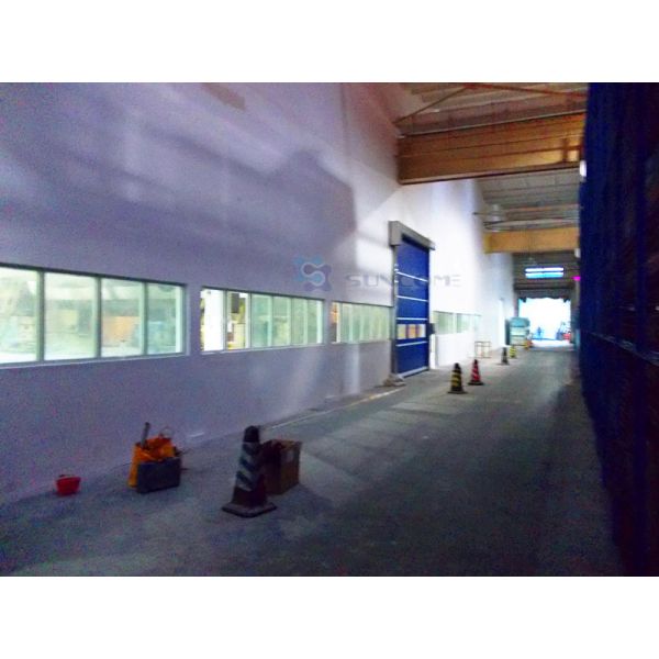 Cleaning Room High Speed Rolling Doors With English Man - Machine Interface