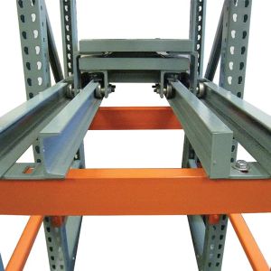 Warehouse Storage Push Back Racking System Heavy Duty High Density