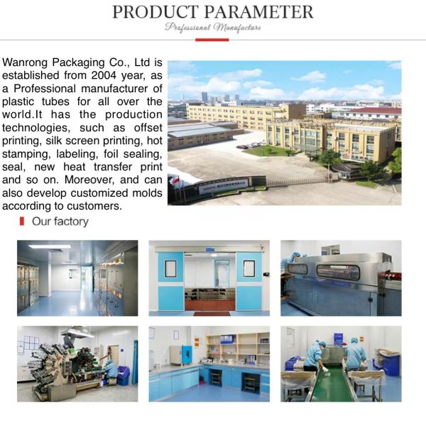 Squeeze Custom Cosmetic Tubes D60mm 200-500ml Empty Body Lotion Plastic With Flip Top