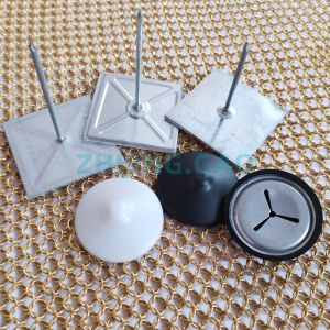 Self Adhesive Type Rock Wool Pins With 50 Mm Tape Base