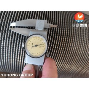 HFW Helical Spiral Serrated Finned Tube ASTM A312 TP347 Stainless Steel Fin Tube