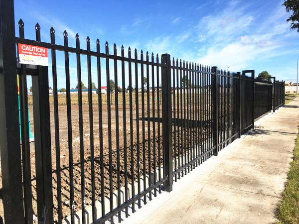 Buy 2019 galvanized  Iron Wrought Steel Fence 2.1x2.4m High Quality at wholesale prices