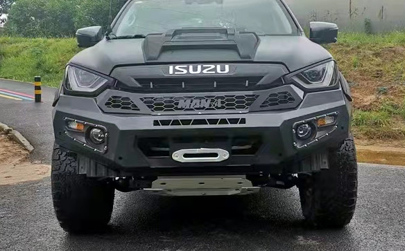 Q235 Steel Front Bumper Replacement Bullbar For Isuzu Dmax 2021