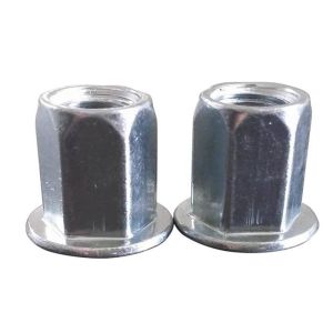 Carbon Steel Class 4.8 Hexagon Flat Head Rivet Nut High Strength M6 Easy To
