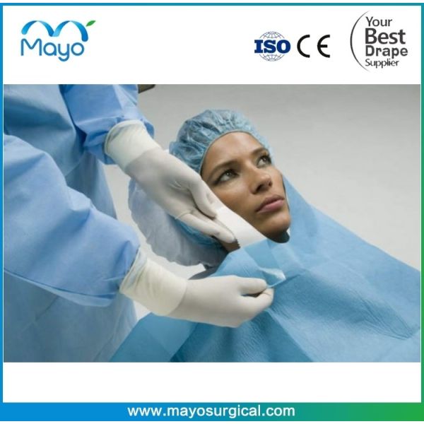 Buy ENT Surgery Use Disposable Surgical Facial Drape With Reinforced at wholesale prices