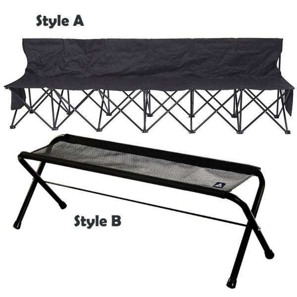 OEM Collapsible Bench Portable 6 Seats Foldable Beach Chair with Carry Bag and Back