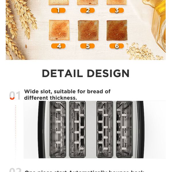 Household Automatic Baking Breakfast Machine Toast Sandwich Grill 4 Slice Pancake Stainless Steel Electric