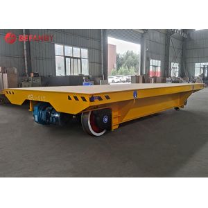 Electric Material Handling Shipyard Transporter Cart On Rail
