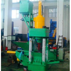 Steel Aluminum Metal Chip Briquetting Machines No Vibration Semi Automatic