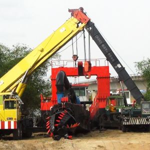 Quality Depth 25m River Cutter Head Suction Dredging Equipment With Submersible Pump for sale
