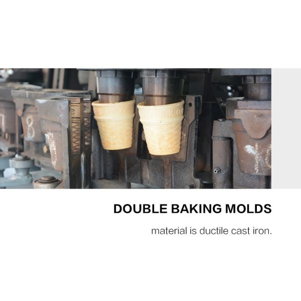 5kg / Hour Wafer Cone Production Line Ice Cream Biscuit Cone Machine