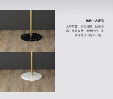 Corrosion Proof Gold 170cm Height Steel Clothes Rack