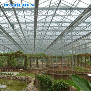 Multi Span Tunnel 8mm Polycarbonate Sheet Greenhouse For Gardening