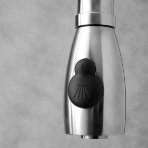 Krause stainless steel water saving pull out kitchen faucet