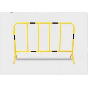 ISO9001 1.1x2.1m Metal Crowd Control Barriers Heavy Duty road safety fence