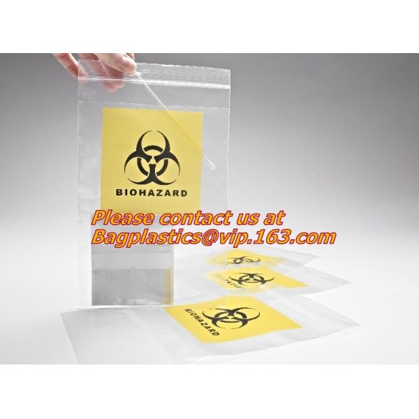 Biodegradable Biohazard Specimen Bag, Biohazard Specimen Transport Bag, Medical