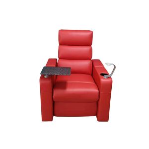 Leather Home Cinema Sofa Modern Recliner Chair With USB Charger