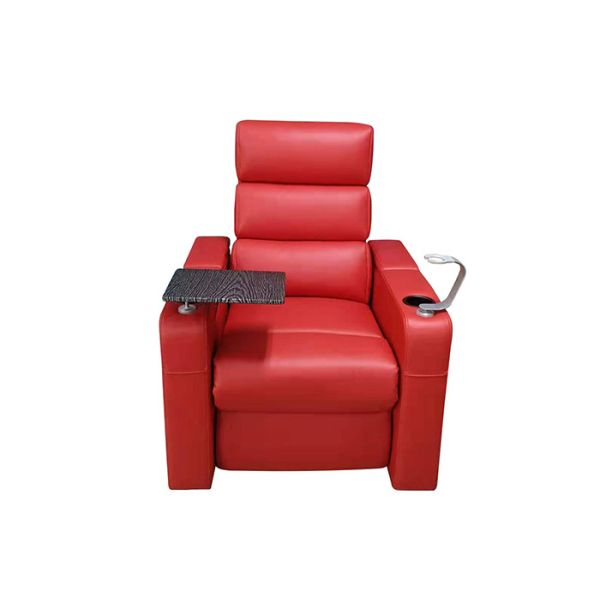Buy Leather Home Cinema Sofa Modern Recliner Chair With USB Charger at wholesale prices