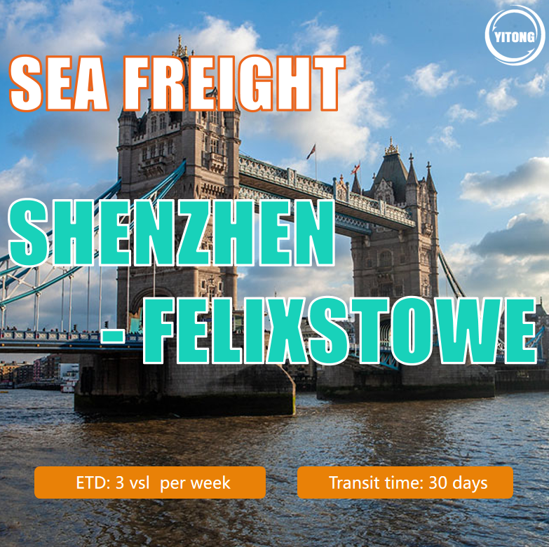 Quality Sea Freight From Shenzhen To Felixstowe, UK for sale