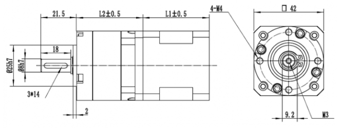 High Torque 42mm 1.8 Degree 0.9 Stepper Motor Nema 17 With Planetary Gearbox