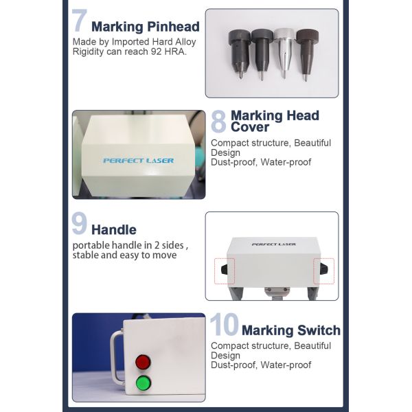 High Marking Accuracy Dot Peen Marking Machine With Pin Dot System