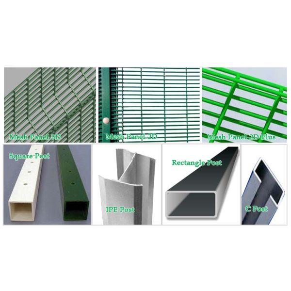 high-security anti-climb/anti-cut 358 wire mesh fencing for sale