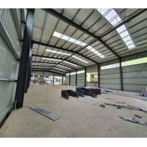 Prefabricated Steel Structure Metal Shed Warehouse With GB Q235/Q355B Grade