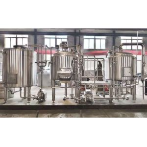SS304 300L Beer Production Line With Electric Heating