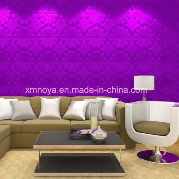 Soundproofing 3D PVC Wall Panel in Customized 500mmx500mm for Interior
