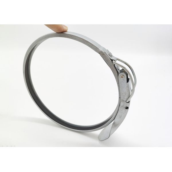 Buy Round 80 Mm Galvanized Pipe Repair Clamp Industrial Use at wholesale prices