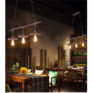 Retro Industrial Style Chandelier Creative Restaurant Iron Lamp Bar Clothing