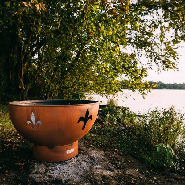 Corten Steel Outdoor Fire Pit Patio Garden Fire Bowl Rusty Fire Pit