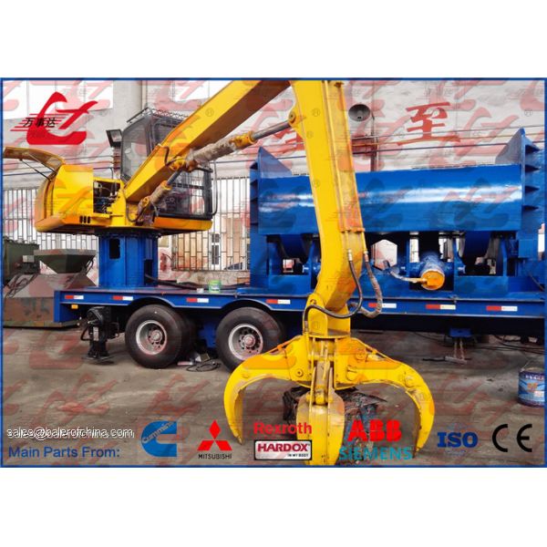 Mobile Car Baler Logger Vehicles Scrap Metal Baler Car Bodies Baling Press