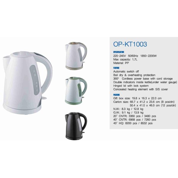 Hotel Standard Electric Kettle Functional for Kitchen HY-PL