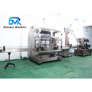 Alcohol Liquid Bottling Machine / Stainless Steel Liquid Filling System