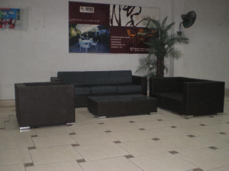 Garden furniture wicker modular sofa-1018