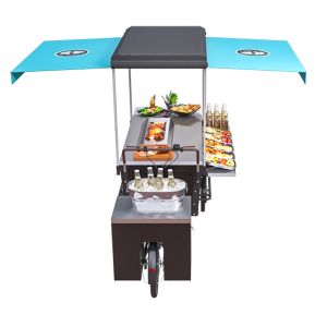 Quality Street Mobile Grill Tricycle Fast Food Vending Cart for sale