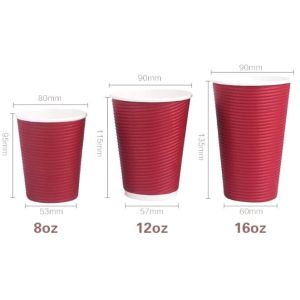 disposable cup/vending paper cup/custom coffee cups,ripple wall disposable paper
