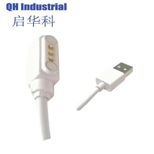 3Pin Male And Female Waterproof Magnetic 2A Pogo Pin Australia Customized Magnetic 5Pin Pogo Pin 12V1A Connector