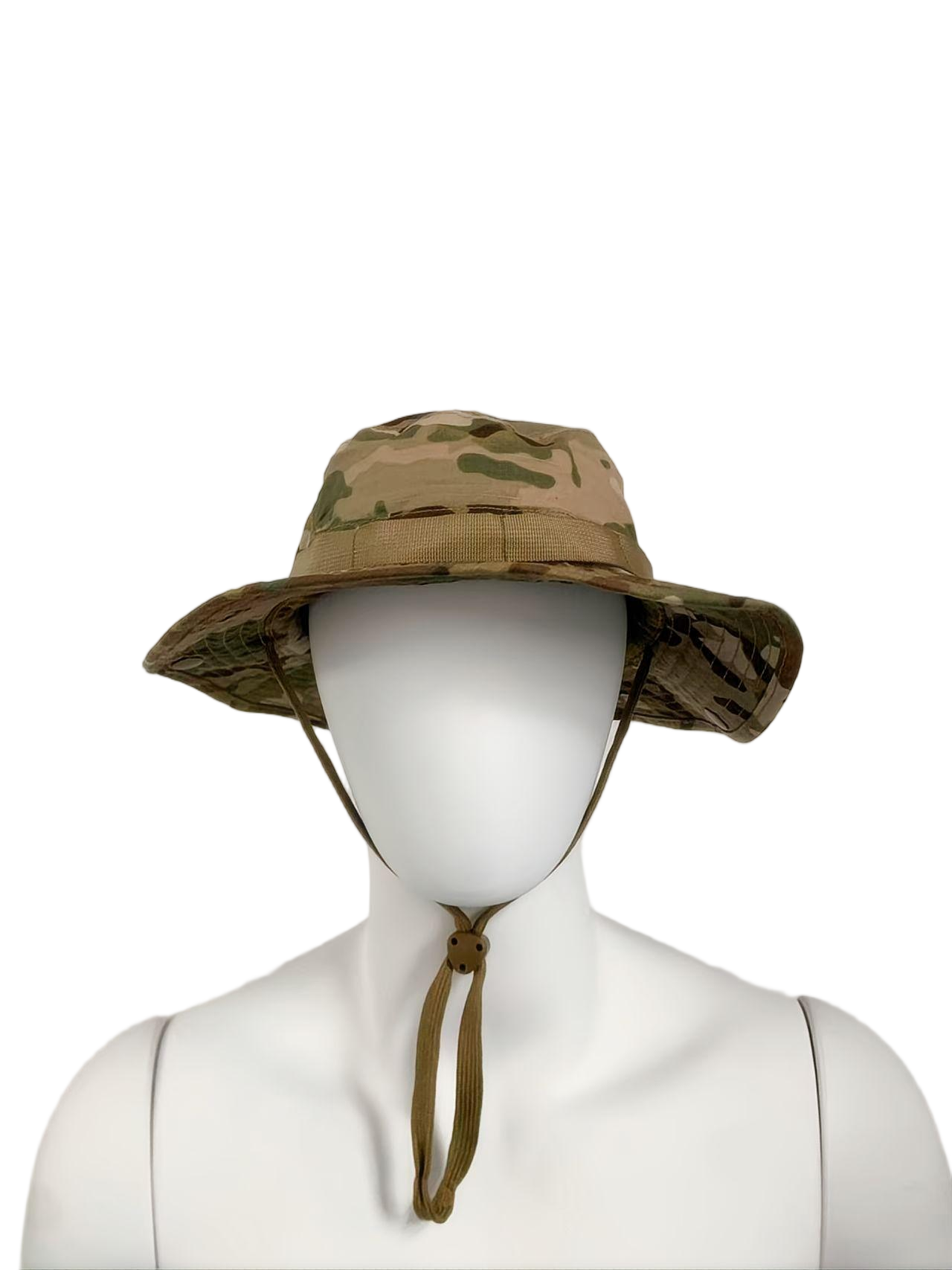 Outdoor Camping Camouflage Tactical Round Brim Hat With Breathable Mesh Custom Cotton Travel Fisherman's Hat