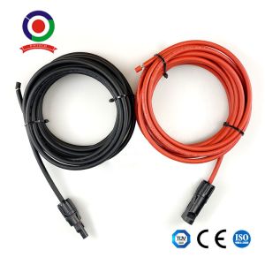 Quality TUV 12AWG 4mm Solar Panel Extension Cable Wire 1 Set for sale