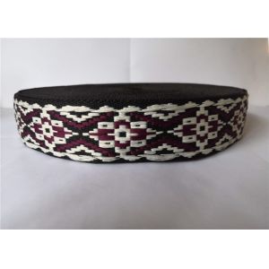 China Printed Elastic Custom Jacquard Webbing For Garment Underwear Bags Three Color on sale China Printed Elastic Custom Jacquard Webbing For Garment Underwear Bags Three Color on sale