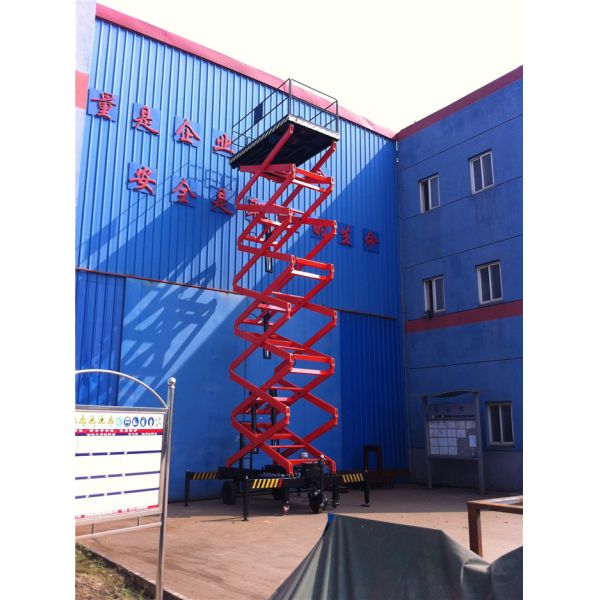 Warehouse High Height Install/Maintence Equipment Mobile Scissor Structure Aerial Lift table