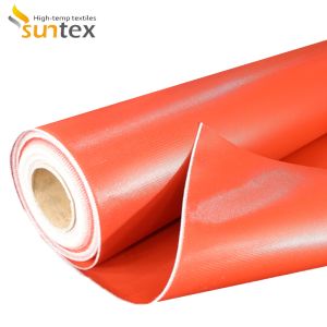 Silicone Coated Fiberglass Fabric Heat Resistant E-Glass 850g/m2