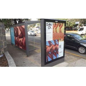 2500 Nits 75 inch Outdoor Digital Signage With Fans Cooling System For Bus
