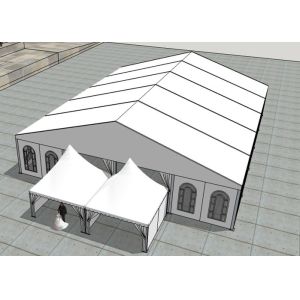 PVC Coated Polyester Fabric Covered Buildings Fire Flame Resistant