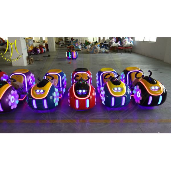 Buy Hansel amusement park outdoor fiberglass battery powered motorbike at wholesale prices