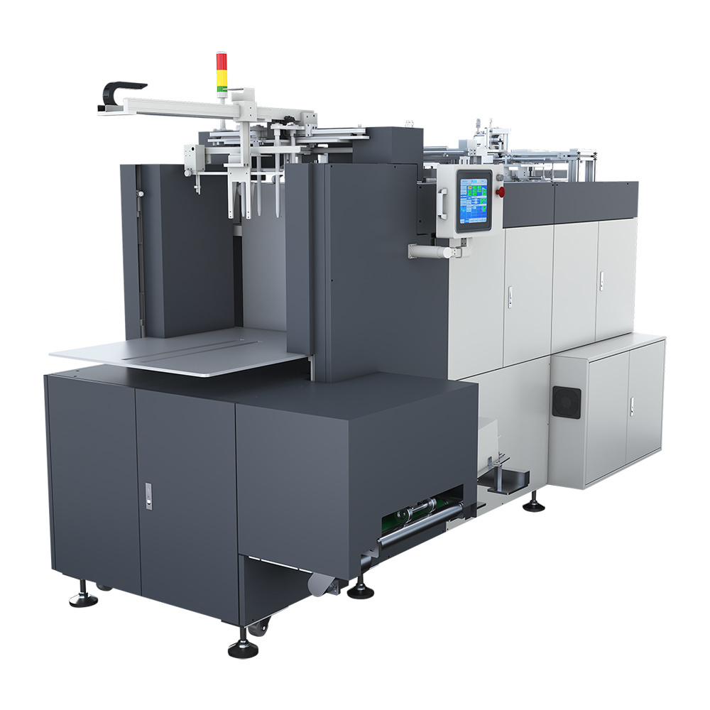 HX3000B Automatic Lay Flat Binding Machine Gray Board PVC Board Inserting Flat Pressing Equipment