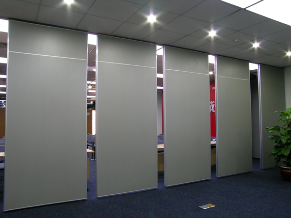 Fabric Sliding Folding Doors Hanging Office Partition System For Meeting Room